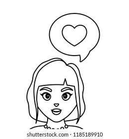 wedding bride woman love speech bubble