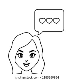 wedding bride woman love speech bubble