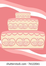 Wedding cake card