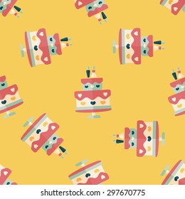 wedding cake flat icon,eps10 seamless pattern background