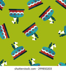 wedding cake flat icon,eps10 seamless pattern background