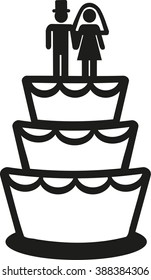 Wedding cake icon