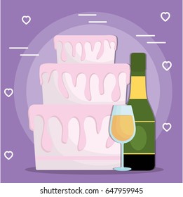 wedding cake icon