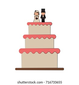 Wedding Cake Icon Image 