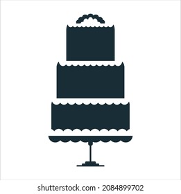 wedding cake icon. vektor symbol
