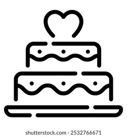 Wedding Cake icon for web, app, infographic, etc