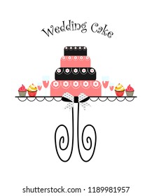 Wedding Cake Illustration