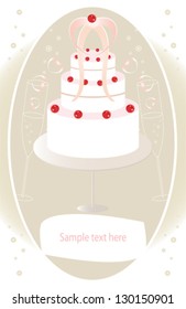 Wedding cake illustration