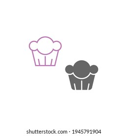 Wedding cake logo, Cake icon design vector illustration template