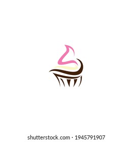 Wedding cake logo, Cake icon design vector illustration template