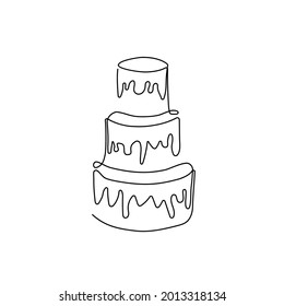 10,492 Birthday cake line drawing Images, Stock Photos & Vectors ...