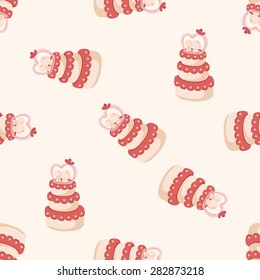 wedding cake ,seamless pattern