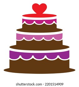The wedding cake is a symbol of the bond between a man and a woman. Usually, the cake is cut as a sign that the two brides are officially husband and wife.