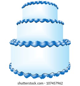 3 layered cake clipart logo