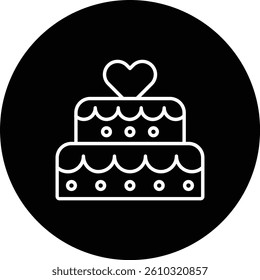 Wedding Cake vector icon. Can be used for printing, mobile and web applications.