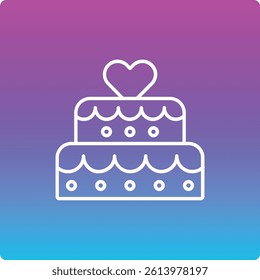 Wedding Cake vector icon. Can be used for printing, mobile and web applications.