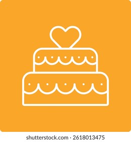 Wedding Cake vector icon. Can be used for printing, mobile and web applications.