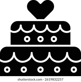 Wedding Cake vector icon. Can be used for printing, mobile and web applications.