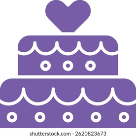 Wedding Cake vector icon. Can be used for printing, mobile and web applications.