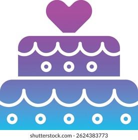 Wedding Cake vector icon. Can be used for printing, mobile and web applications.