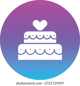 Wedding Cake vector icon. Can be used for printing, mobile and web applications.