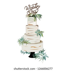 wedding cake vector nature 