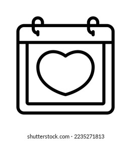 Wedding Calendar icon vector illustration logo template isolated on white background