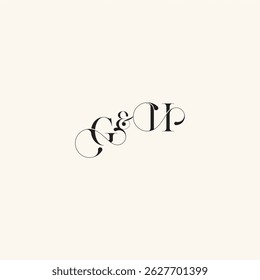 wedding caligraphic logo with monogram concept letter elegancy and beauty in one look HG