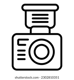 Wedding camera icon outline vector. Event service. Ceremony party