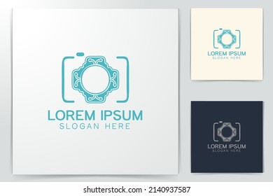 wedding camera photography logo Designs Inspiration Isolated on White Background