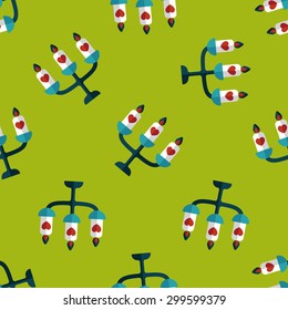 wedding candle holder flat icon,eps10 seamless pattern background