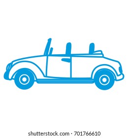 wedding car convertible old fashion style
