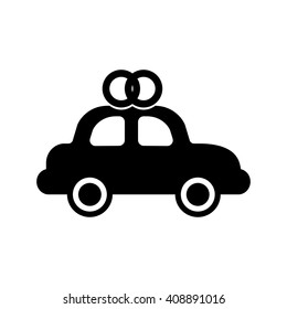 wedding car icon