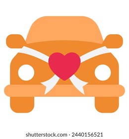 Wedding car Wedding icon illustration