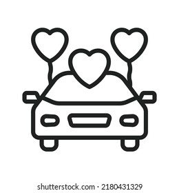Wedding Car icon vector image. Can also be used for Physical Fitness. Suitable for mobile apps, web apps and print media.