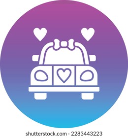 Wedding Car vector icon. Can be used for printing, mobile and web applications.