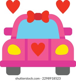 Wedding Car vector icon. Can be used for printing, mobile and web applications.