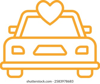 Wedding Car vector icon. Can be used for printing, mobile and web applications.