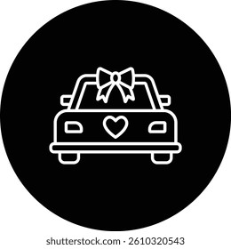 Wedding Car vector icon. Can be used for printing, mobile and web applications.