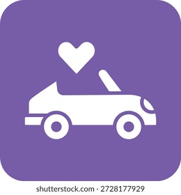 Ilustración de diseño de icono de Vector de coche de Boda