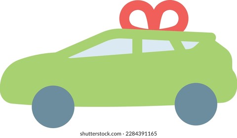 wedding car Vector illustration on a transparent background.Premium quality symbols. Line Color vector icon for concept and graphic design.