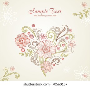 Wedding card. All elements separately, very useful for creation of any design