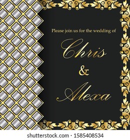 wedding card background vector image design