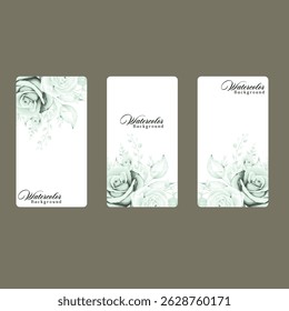 wedding  card Classic blue, white rose, white background thistle flowers, greenery and eucalyptus, juniper, gold tropical leaves vector design set. color collection. Isolated and editable