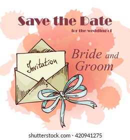 Wedding card collection. Template with vintage decorative element. Decorative greeting design for thank you, save the date, mother day.