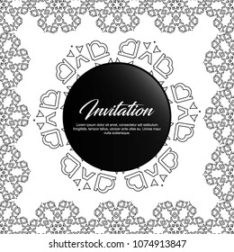 Wedding card with creative design and elegant style