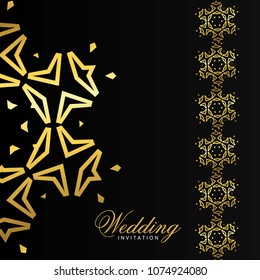 Wedding card with creative design and elegant style