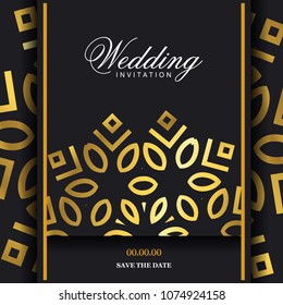Wedding card with creative design and elegant style