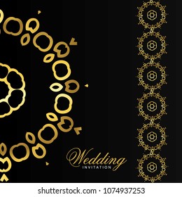 Wedding card with creative design and elegant style