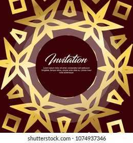 Wedding card with creative design and elegant style